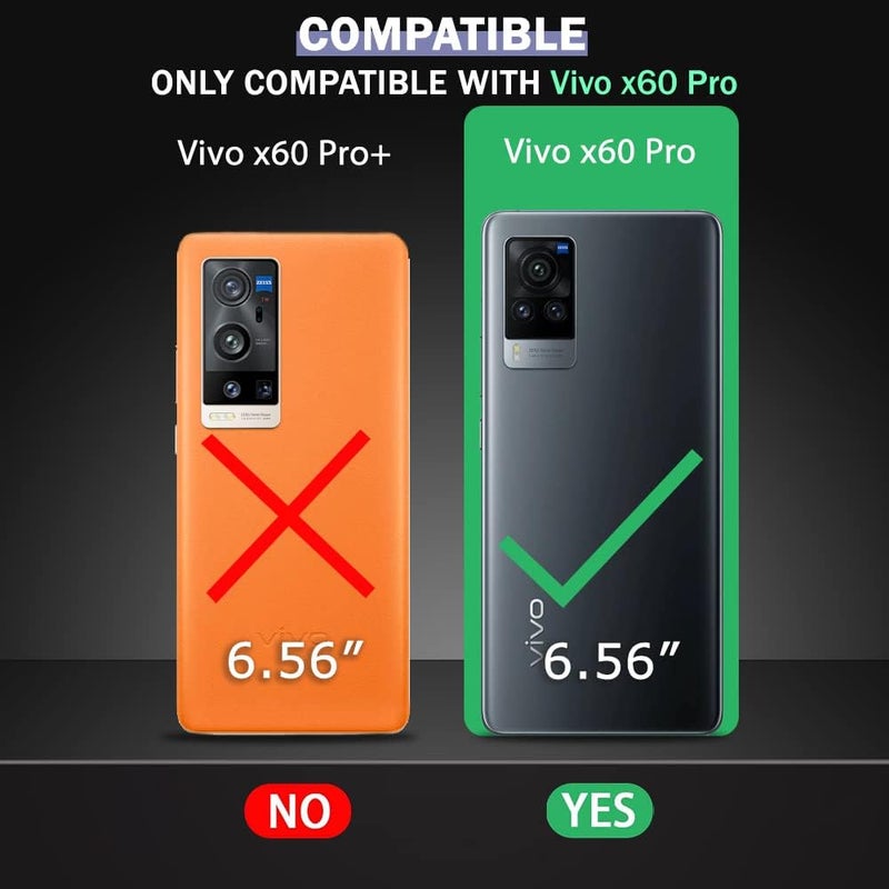 Nishtech غطاء خلفي شفاف هجين ناعم رفيع مضاد للغبار مع حماية الكاميرا لهاتف Vivo X60 Pro 5G / X60 5G - Image 2