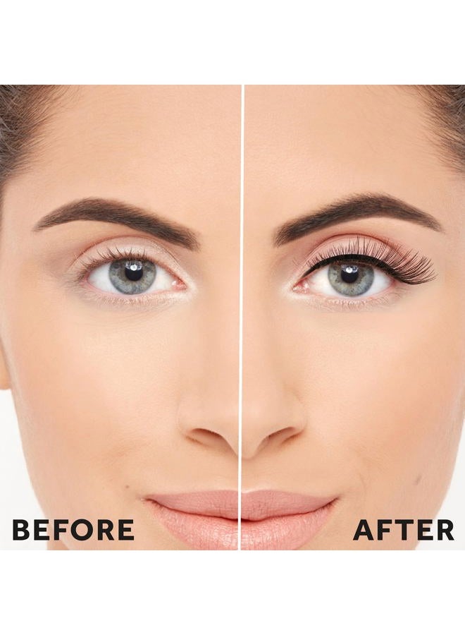 EYLURE طقم خط ورموش، كحل لاصق أسود 2 في 1 ورموش صناعية، رموش مقلدة رقيقة - Image 3