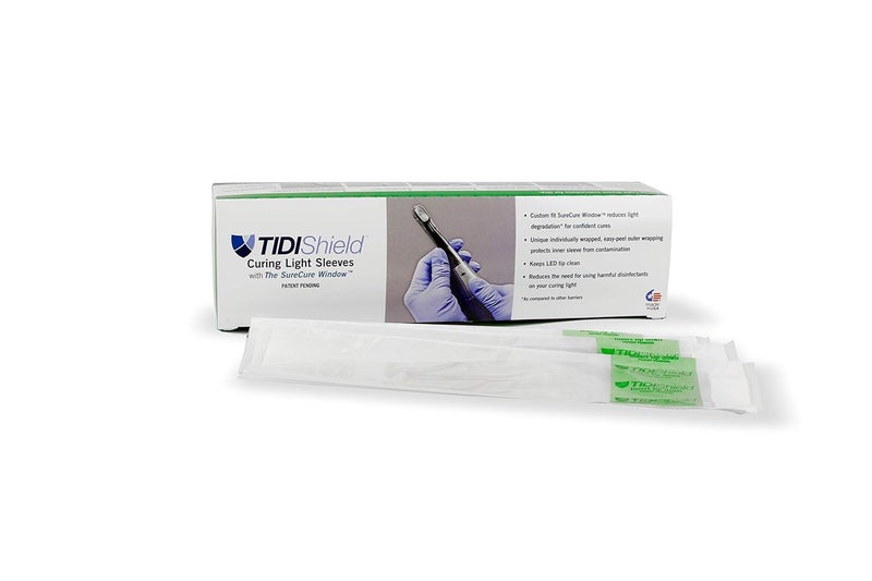 TIDIShield Ultradent Valo Cordless LED Curing Light Sleeve – 5 Boxes − 100 Sleeves Per Box − Total Qty. 500 Sleeves – Dentist Tools – Dental Tools – Dental Supplies (21105) - Image 1
