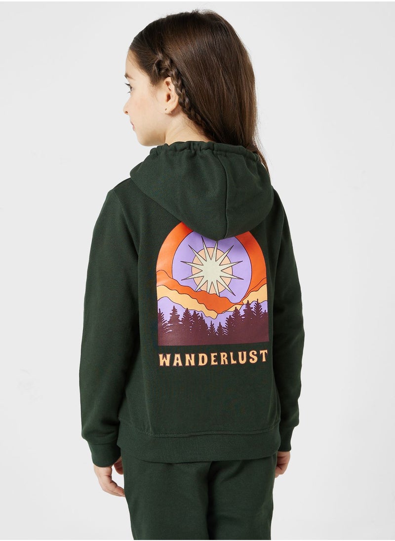 Pinata - Girls Front And Back Printed Full Zip Hoodie - Image 1