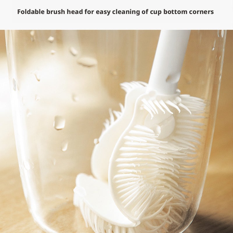 Baby Bottle Brush Long Handle for Cleaning Cups and Bottles Kitchen Scrubber - Image 4