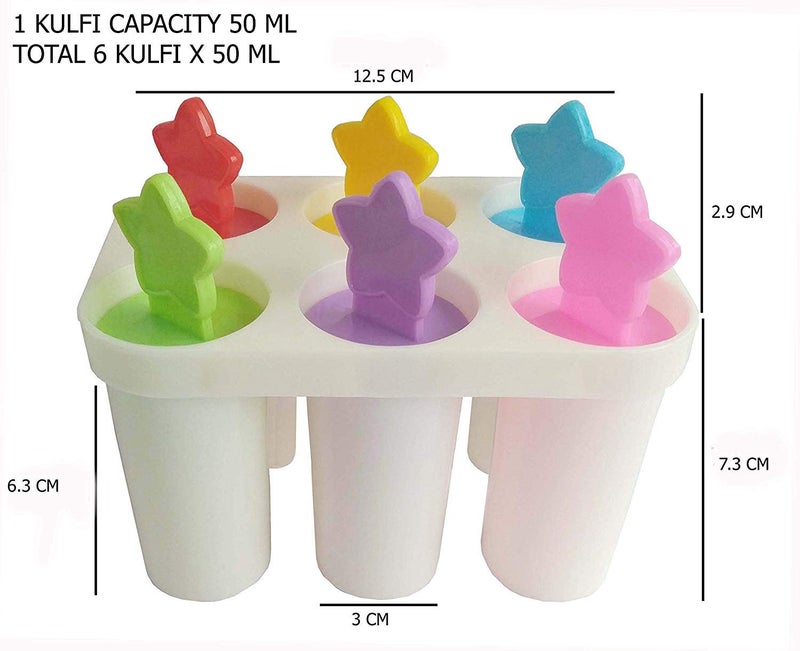 Allmart Enterprise Kulfi Tutty Fruity Ice Cream Mould Kulfi Candy Maker Ice Cube Tray Set Multicolor (Plastic) - Image 3