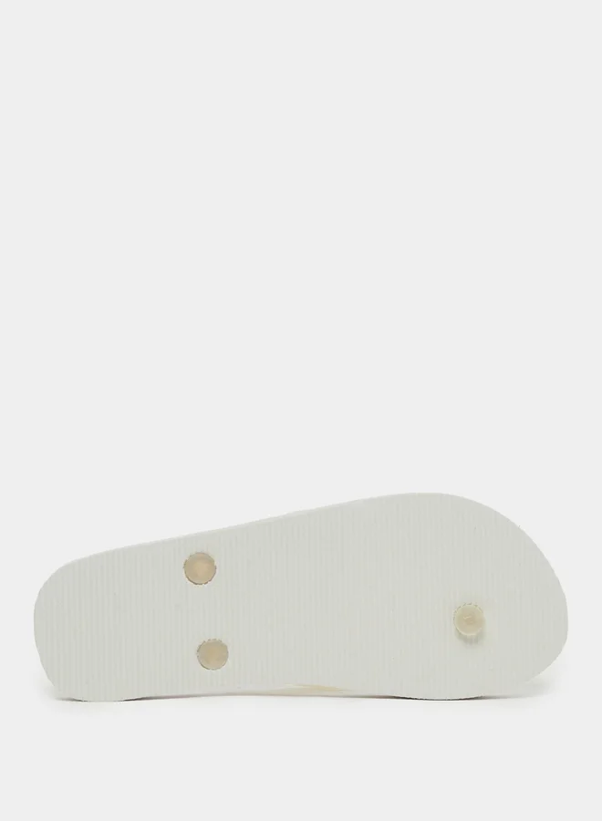 Styli Beach Print Flip Flops