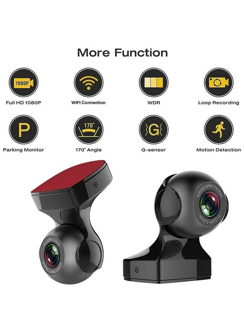 Generic Dash Cam Driving Recorder 1080P Car Wifi USB DVR G-Sensor Loop Night Vision New  - Image 2