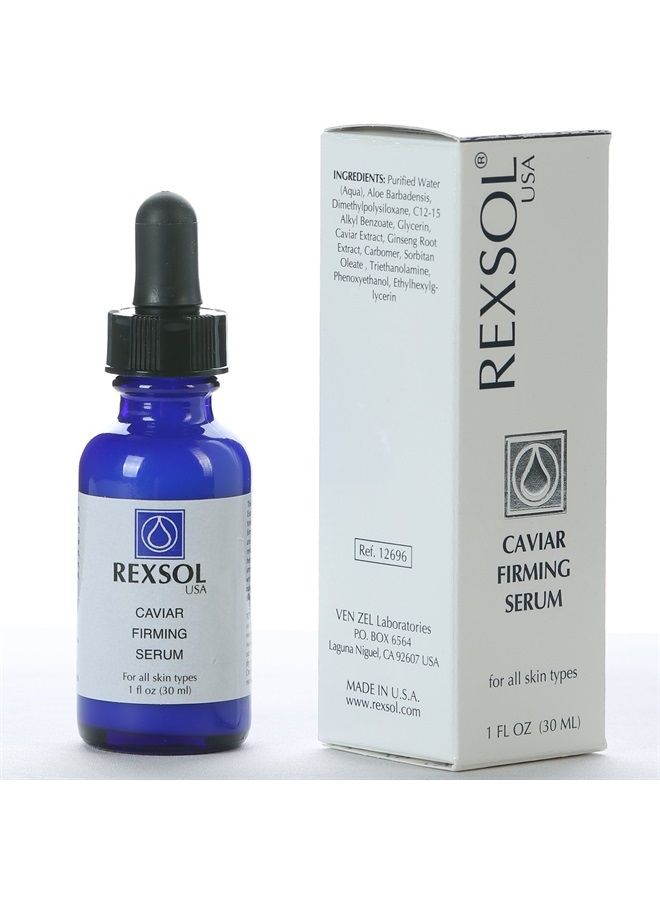 REXSOL Caviar Firming Serum | With Aloe Vera, Caviar Extract & Ginseng Root Extract | Helps renew youthful radiance and smooths out fine lines and wrinkle | For all skin types. (30 ml / 1 fl oz) - Image 2