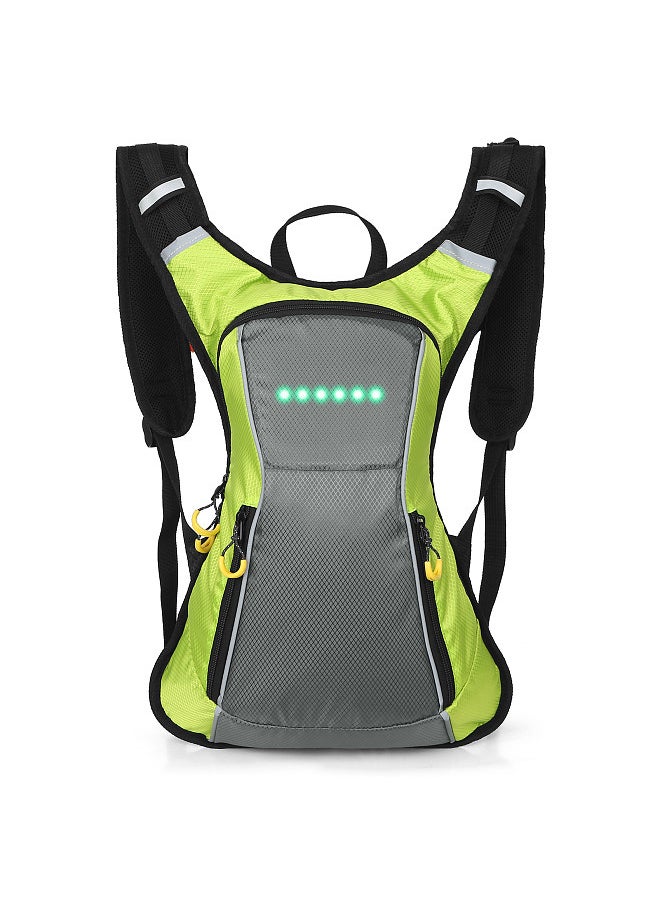 Generic - LED Turn Signal Backpack IPX5 Waterproof Reflective Backpack with Direction Indicator USB Rechargeable Safety Light Bag Wireless Remote Control Bicycle Bag for Cycle Running Walking Jogging - Image 1