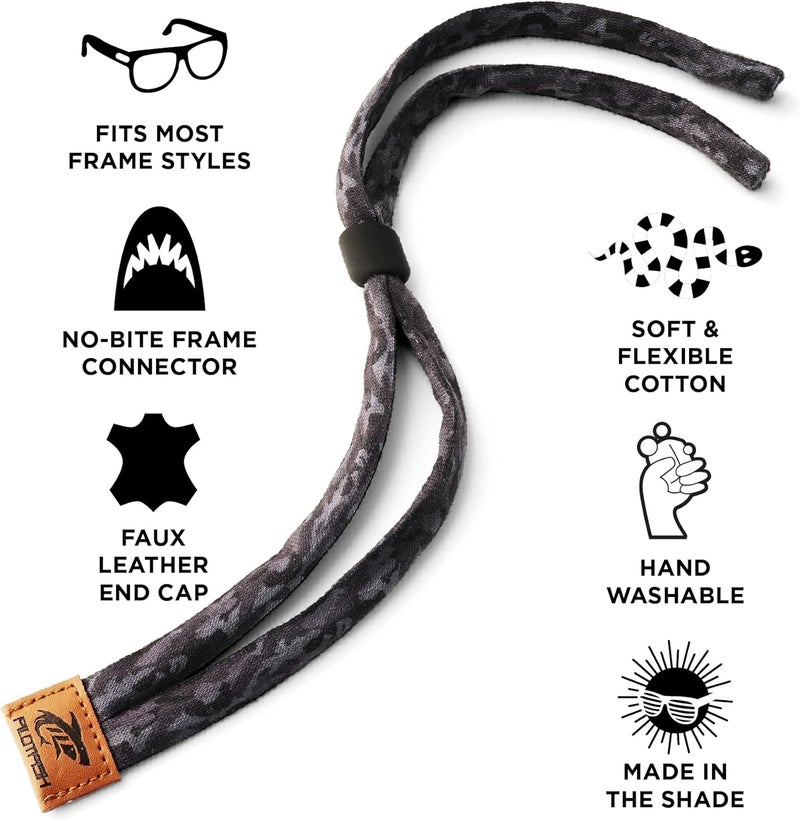 Pilotfish Premium Cotton Eyewear Retainer Sunglass Strap - Multiple Design Options - Soft & Durable Sunglass Holder - Image 2