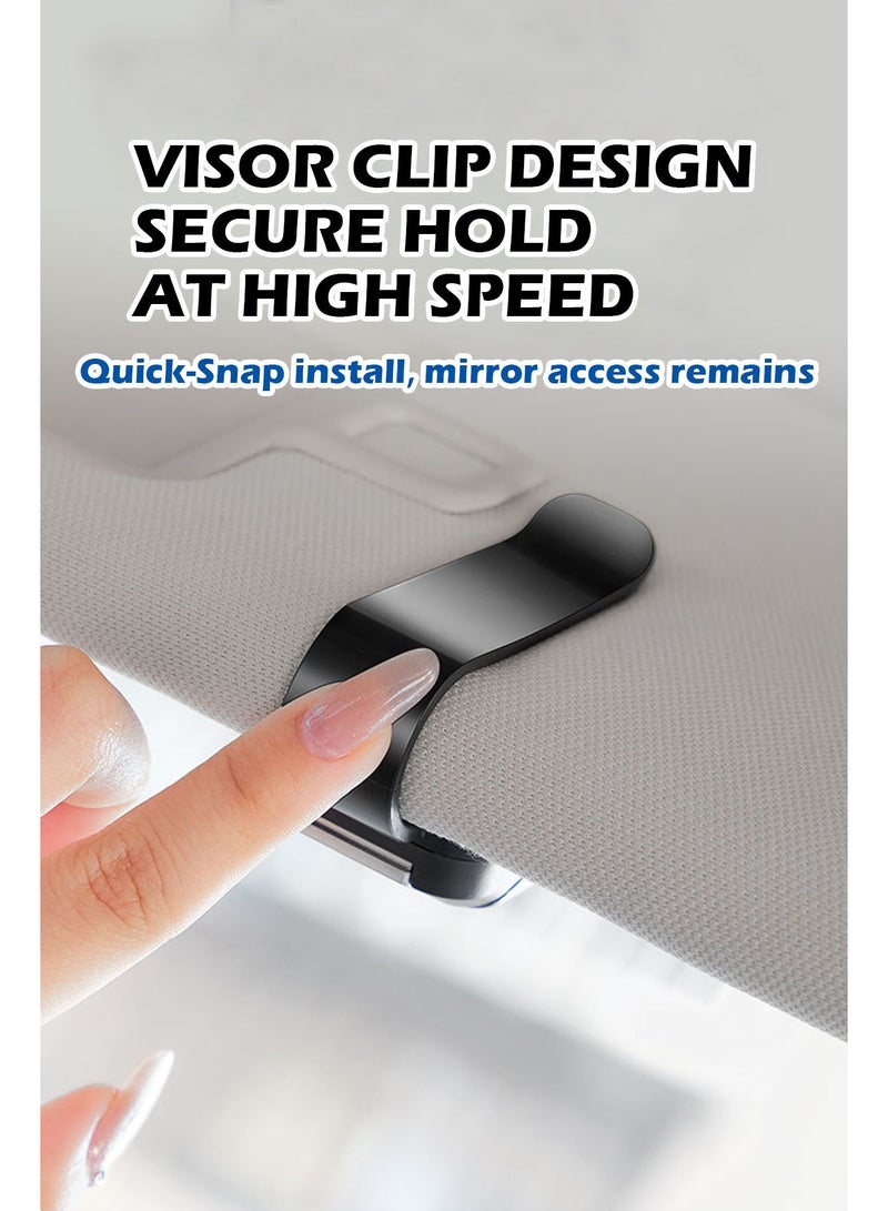 حامل نظارات شمسية لعارضة السيارة, منظّم نظارات عالمي للسيارة, مشبك حامل نظارات للسيارة - Image 5