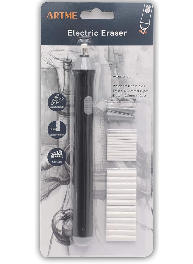 erorex Electric Eraser Automatic Rubber 22Pcs Refills Included 2.3Mm And 5Mm Sketch Architects Engineers And Students - Image 1