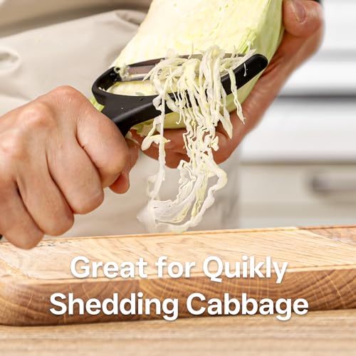 M Jingmei Vegetable Peeler Large Peelers for Kitchen, Y Wide Veggie Shredder for Cabbage Lettuce Julienne, Swivel Stainless Steel Blades Big Size - Image 2