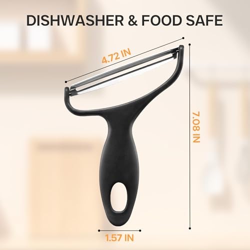 M Jingmei Vegetable Peeler Large Peelers for Kitchen, Y Wide Veggie Shredder for Cabbage Lettuce Julienne, Swivel Stainless Steel Blades Big Size - Image 5