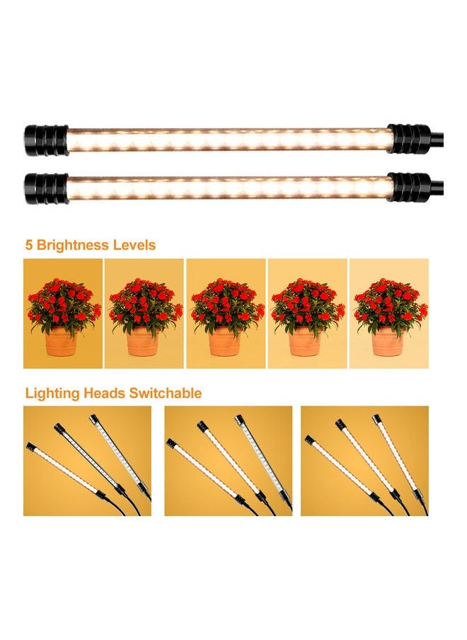 NIBEMINENT USB Powered Plant Grow LED Light Black 30x8x12cm  - Image 2