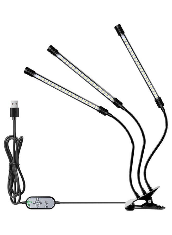 NIBEMINENT USB Powered Plant Grow LED Light Black 30x8x12cm  - Image 1