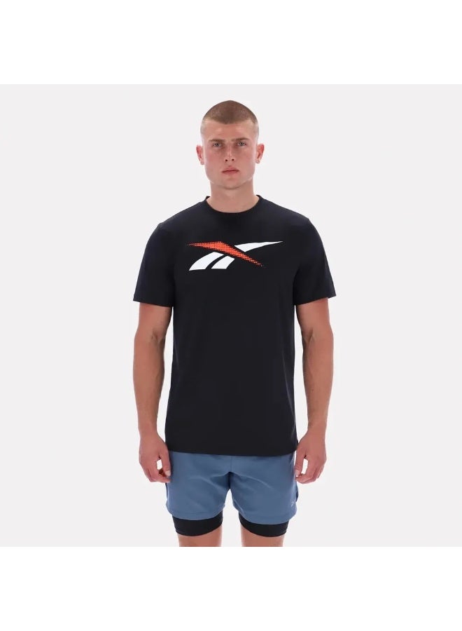 Reebok Running Ss Dotted Vector Tee - Image 1