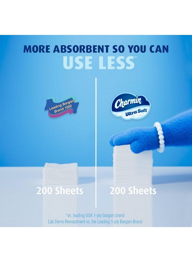 Charmin Ultra Soft Toilet Paper 6 Mega Rolls, 224 Sheets Per Roll, 1.5 pounds - Image 4