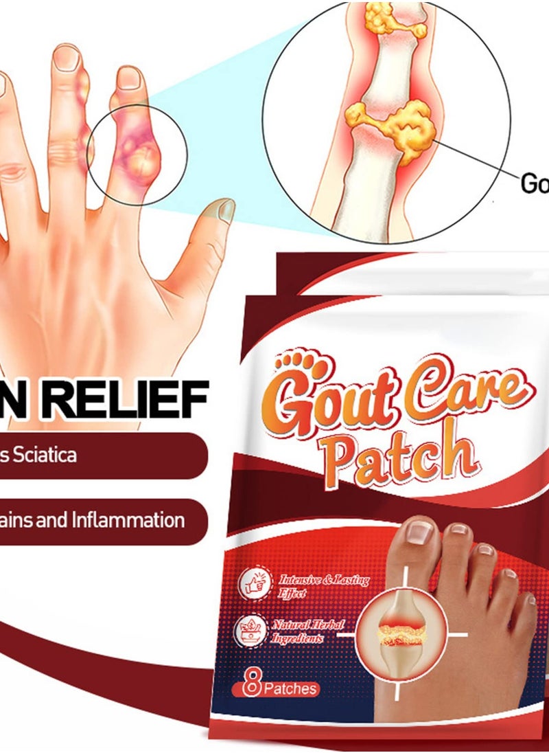 Excefore - Gout Treatment Patch, 40pcs Arthritis Thumb Patches for Pain Relief, Swelling Reduction, and Inflammation Diminishment - Image 1