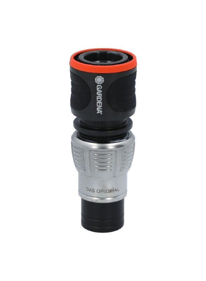 غاردينا موصل خرطوم متين بنظام إيقاف للمياه وباللونين الأسود والفضي وبقطر 13 مل - Image 3