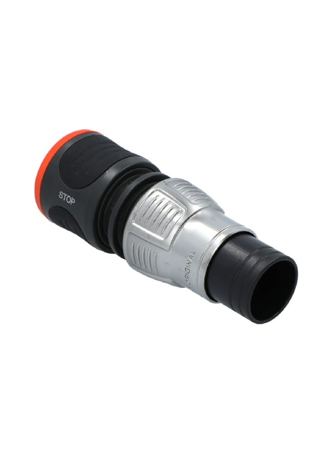 غاردينا موصل خرطوم متين بنظام إيقاف للمياه وباللونين الأسود والفضي وبقطر 13 مل - Image 1