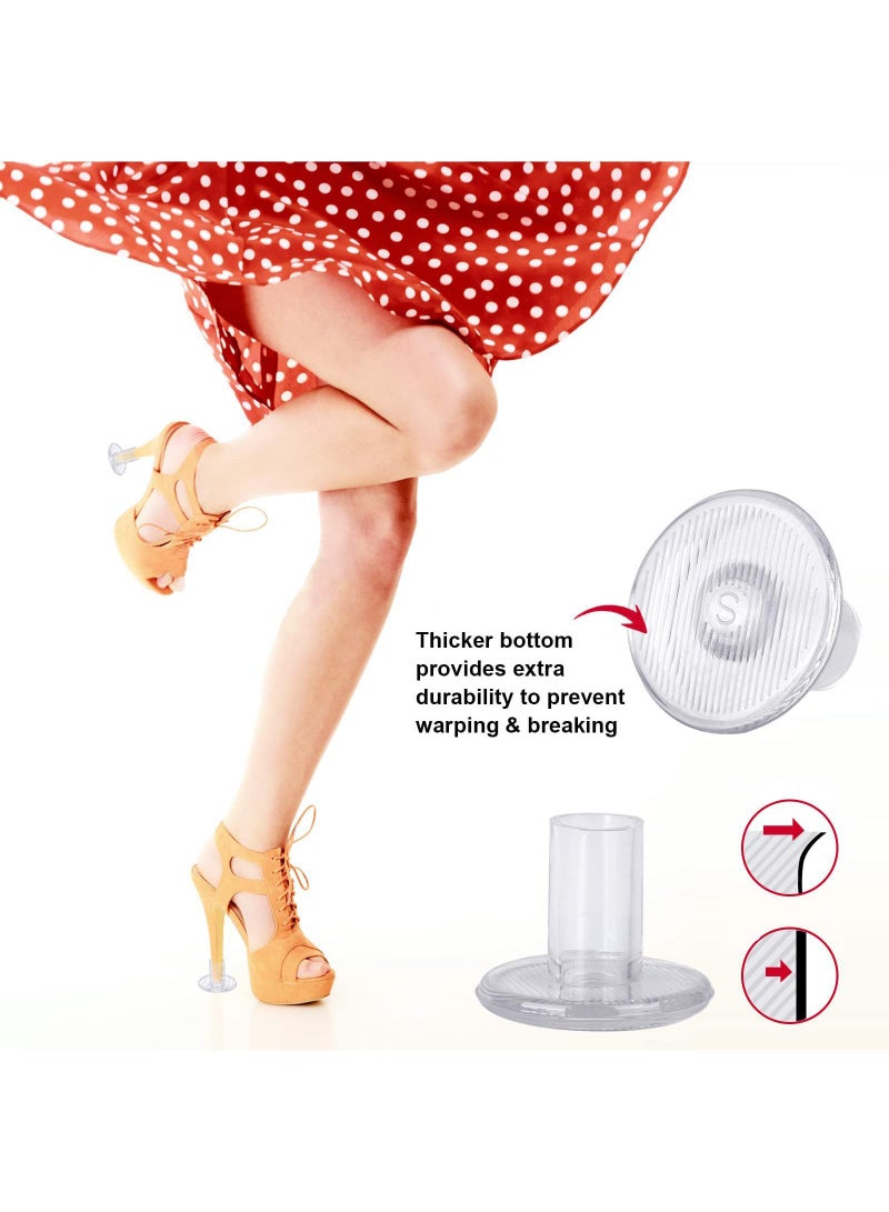 Sweet seven Heel Stoppers: 15 Pairs, 3 Sizes | Durable High Heel Protectors for Uneven Surfaces | Perfect for Walking on Grass and More | Heel Covers for High Heel Shoes (S/M/L) - Image 3