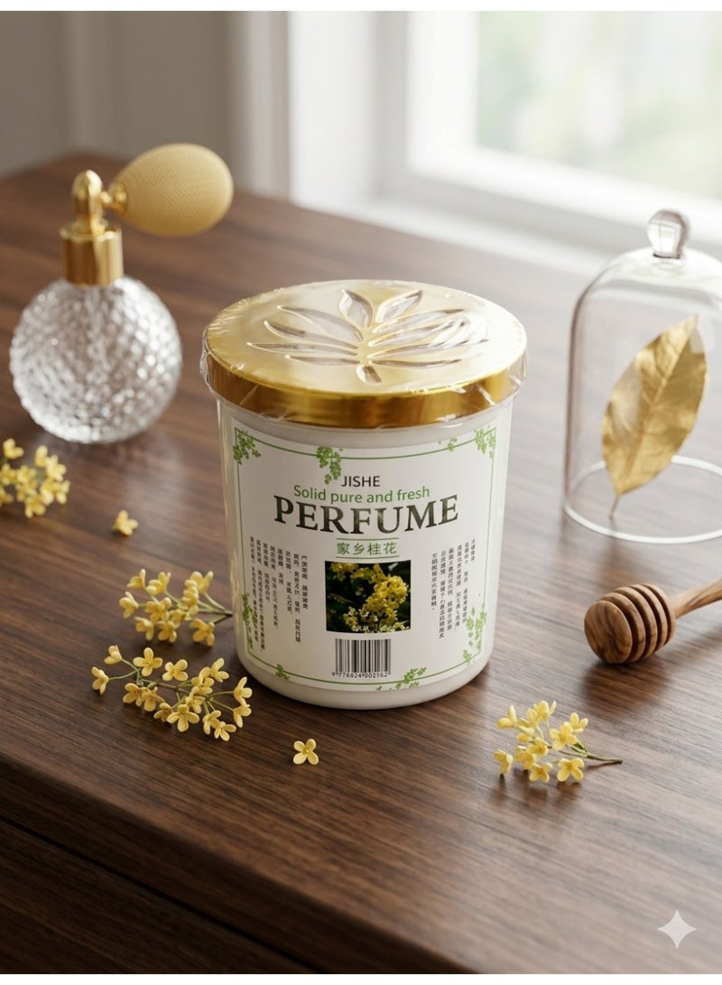 عطر صلب برائحة الأوسمانثوس يدوم طويلاً – مزيل للروائح ومعطر للجو (للاستخدام في السيارات والأماكن المغلقة)