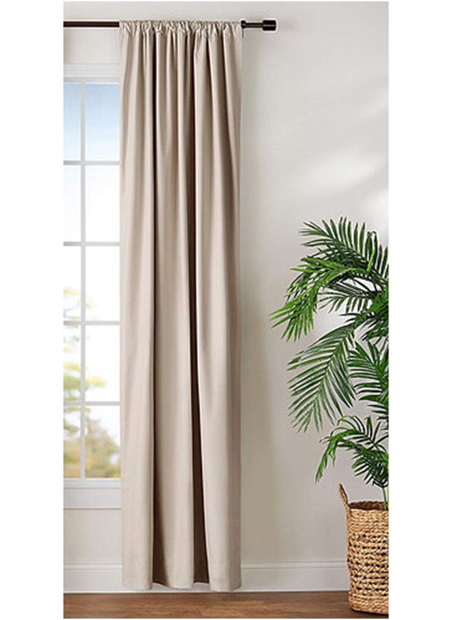 Cartela Curtains - ستائر تعتيم الغرفة بشريط 132 عرض × 214 ارتفاع - Image 1