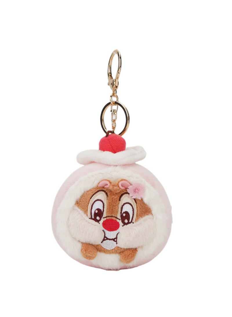 8cm Cute Plush Key Pendant, Bag Pendant Decoration, Suitable For Children'S Toy Gifts (Swiss Roll Squirrel 2) - Image 1