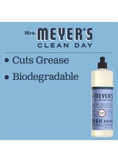 Mrs. Meyer's Clean Day Mrs. Meyer's Liquid Dish Soap, Biodegradable Formula, Bluebell, 16 fl. oz  - Image 5