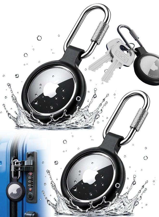 2 Pack 360° Protective Case For AirTag (1st & 2nd Generation), TPU Full Cover Keyring Holder, Scratch-Resistant Design For Keys, Bags, Luggage - Image 1