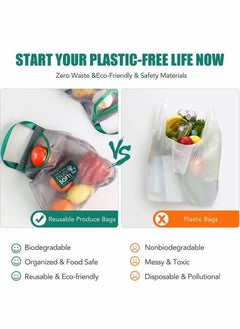 FALMER Reusable Fruit And Vegetable Hanging Storage Bag 2 pcs  - Image 5