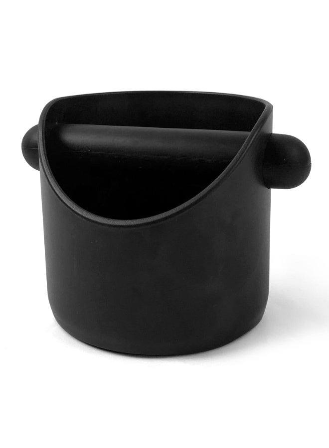 شابية صندوق قهوة الإسبريسو صندوق طحن القهوة صندوق نفايات مضاد للانزلاق مع قضيب طحن قهوة قابل للفصل للمنزل أو المقهى، أسود - Image 2