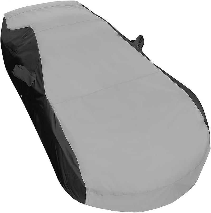 SR1 Performance C7 Corvette Indoor/Outdoor Car Cover - Ultraguard Plus 300 Denier for 2014-2019 Stingray, Z51, Z06, Grand Sport (Gray/Black) - Image 4