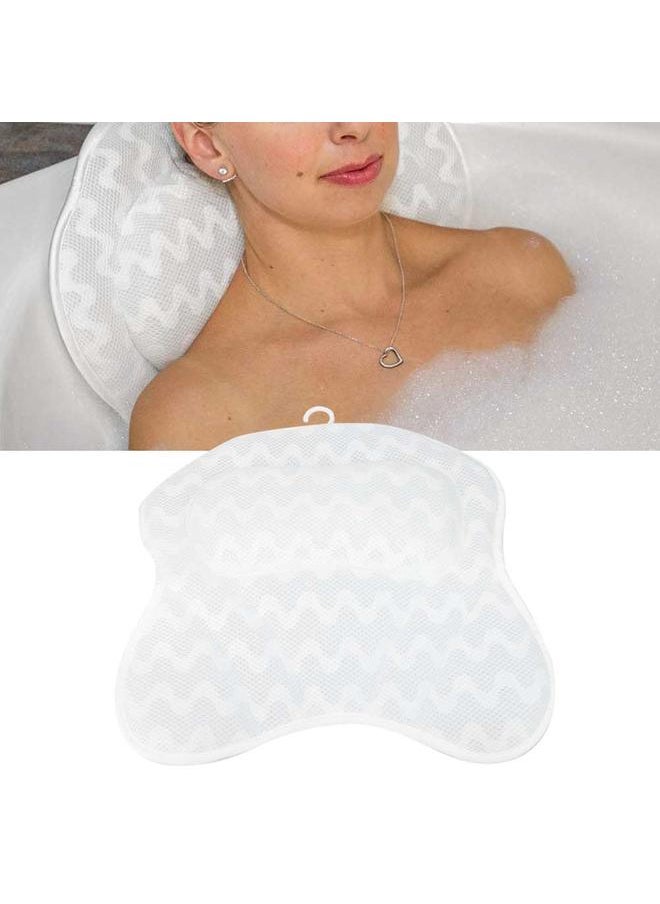 Thoraya - Quick Dry Bath Pillow Bathtub Cushion for Neck Head Support Headrest Bath Accessory - Image 1