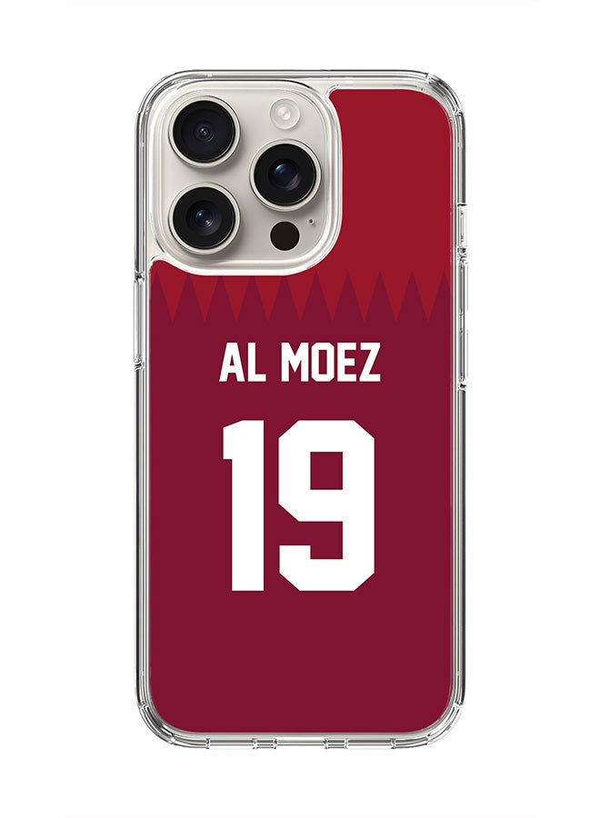 Stylizedd For iPhone 16 Pro Case [Compatible with MagSafe] Slim Magnetic cover Clear Phone Case - Football Team - Qatar, Al Moez - Image 1