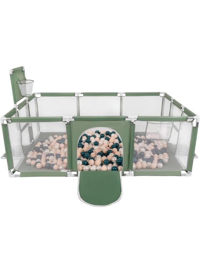 Selonis حظيرة لعب داخلية مع 200 كرة ملونة - Image 1