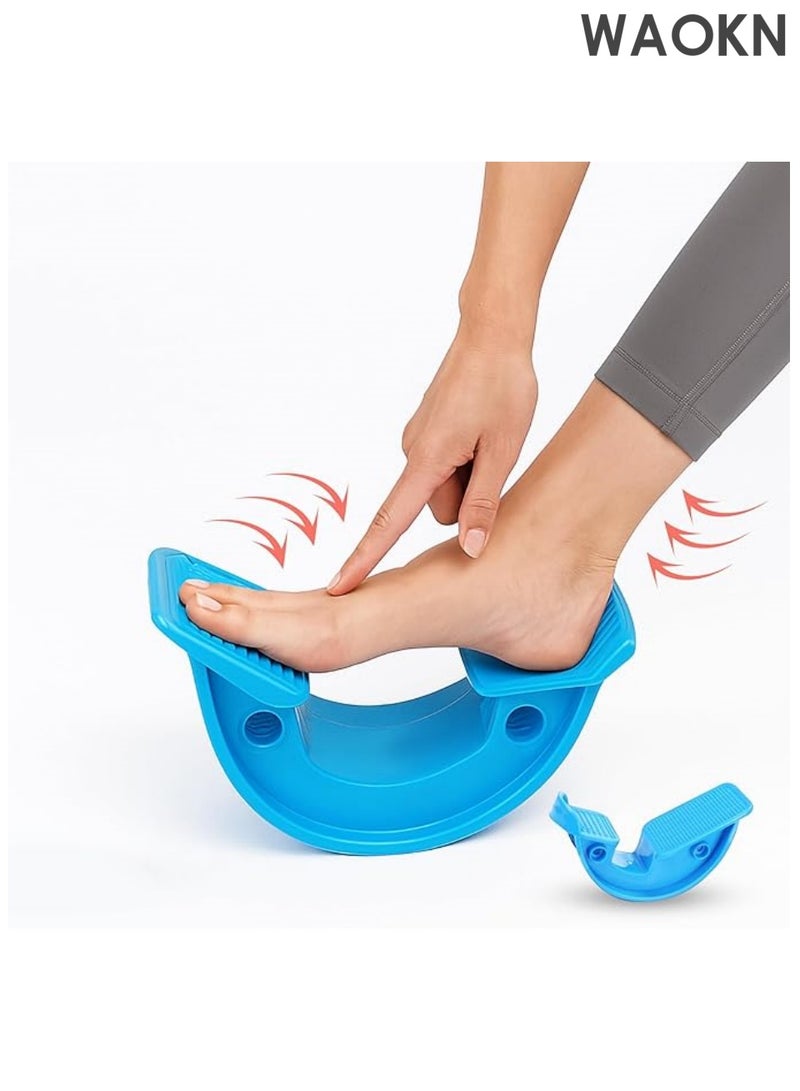 WAOKN Foot Rocker for Plantar Fasciitis – Rocking Calf Stretcher for Achilles Tendon, Heel & Ankle Pain Relief, Foot Therapy Device for Flexibility & Home Rehab (Blue) - Image 3