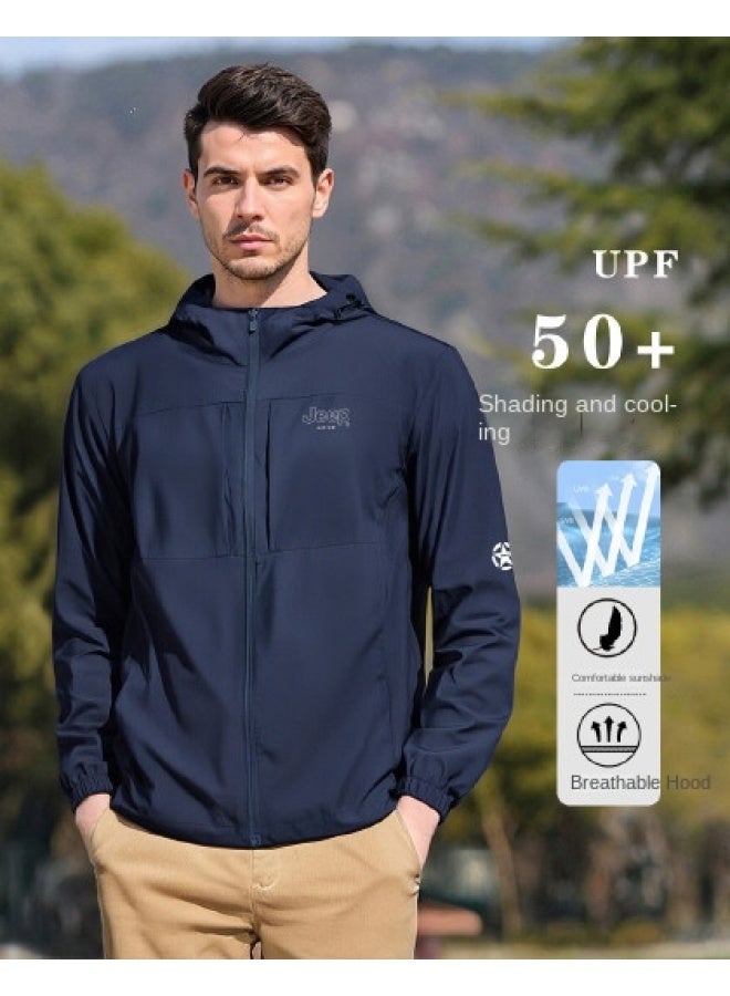 Jeep Upf50+】summer Hooded Sun Protection Jacket - Lightweight, Breathable, Versatile & Comfortable Men's Outerwear - Image 1