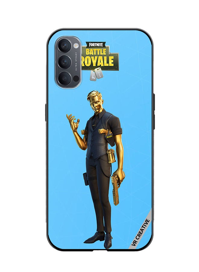 VR CREATIVE Protective Case Cover For Oppo Reno4 Pro 5G Fortnite Tier Design Multicolour - Image 1