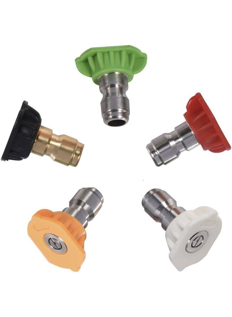 Pressure Washer Nozzle Tips Multiple Degrees, 1/4 INCH (2.5 GPM) - Image 2