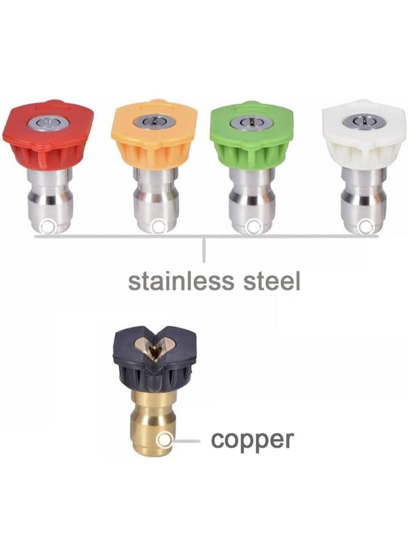 Pressure Washer Nozzle Tips Multiple Degrees, 1/4 INCH (2.5 GPM) - Image 4