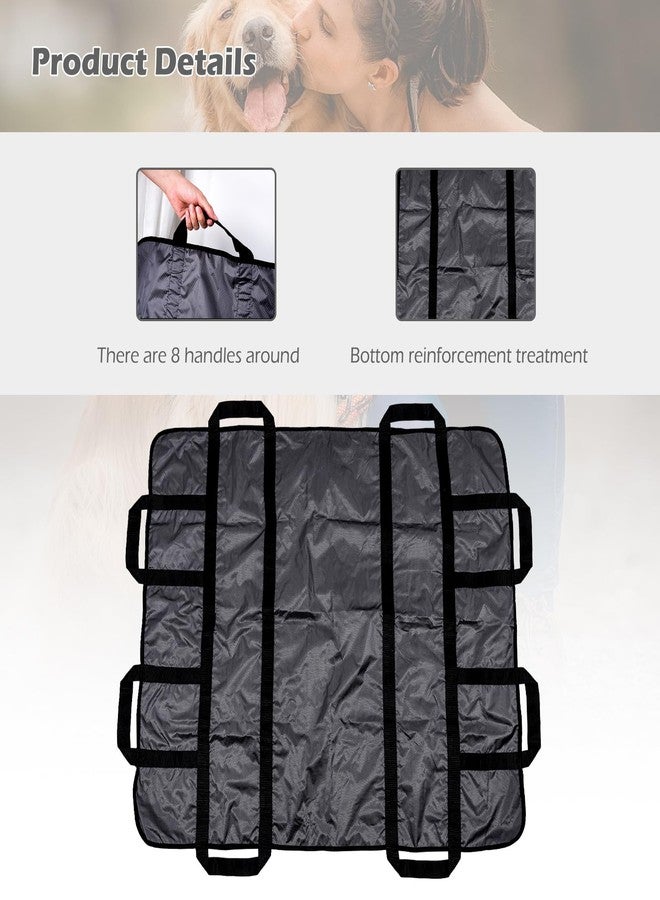 ChengFu Dog Stretcher for Large Dogs, Dog Stretcher, Portable Stretcher, Emergency Animal Carrier Capable of Holding up to 300 pounds with 8 Handles(Gray) - Image 4