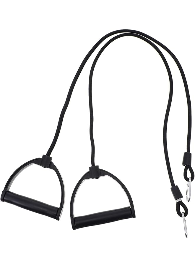 1 Pair Foot Pedal Resistance Band Stepper with Handles Long Resistance Band Physical Therapy Bands for Home Workout