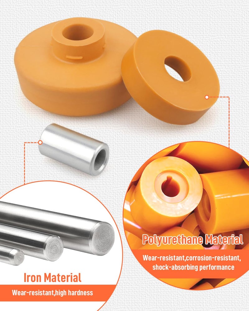 Quaneguzy Shock Bushing Sleeve Kit Fit for Mini Cooper 2002-2014 Replace 33526754123 33526754124 Rear Upper Shock Mount Bushing Polyurethane Material 2 Kit - Image 3