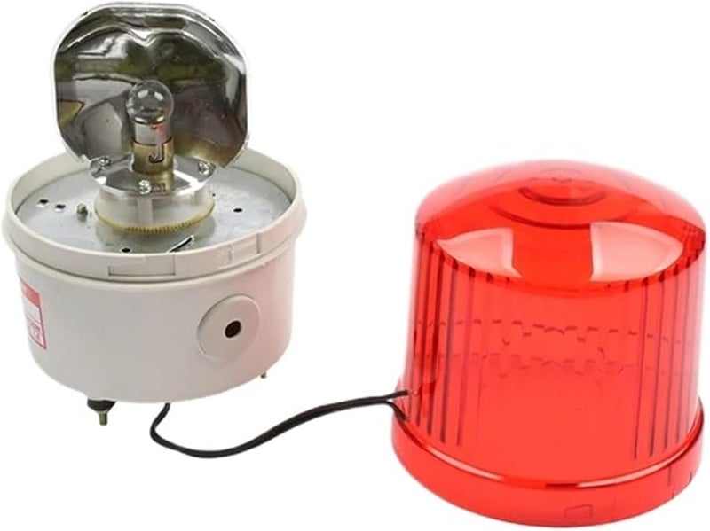 Rotating Beacon Warning Alarm Construction Traffic Light Yellow Sound DC 12V - Image 2