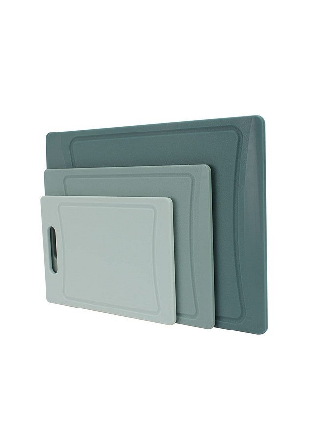 كوك ويذ كولرز مجموعة ألواح تقطيع مانعة للانزلاق من كوك ويذ كولور - أدوات مطبخ أساسية بمقبض سهل الإمساك للحوم والخضروات والفواكه، 3 ألواح تقطيع، لون نعناع - Image 1