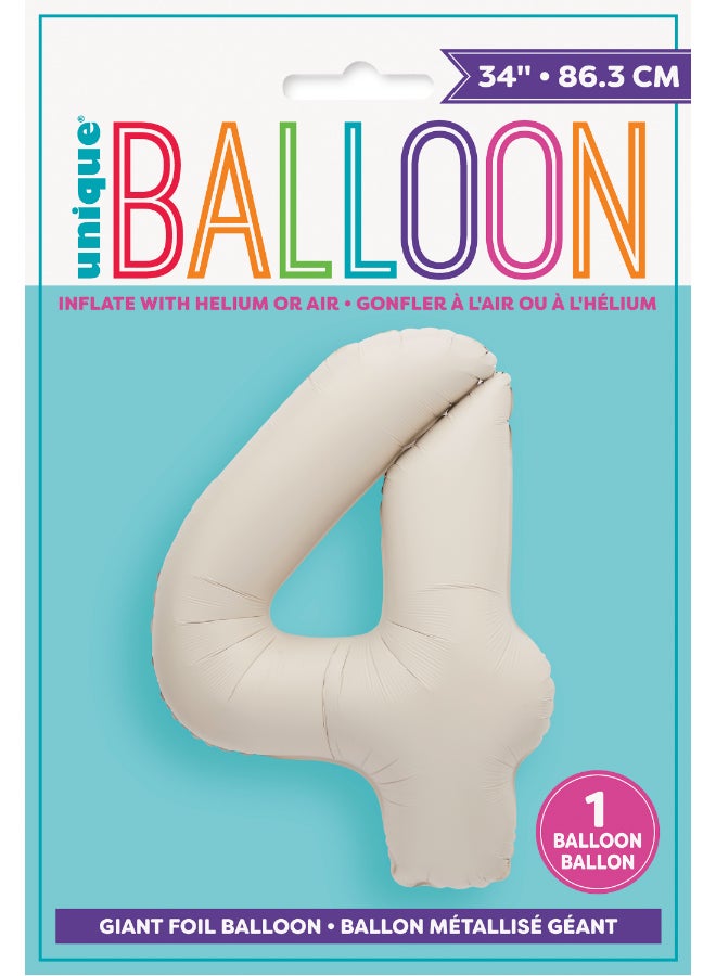 Unique بالون فويل ماتي نود 34 بوصة - Image 2