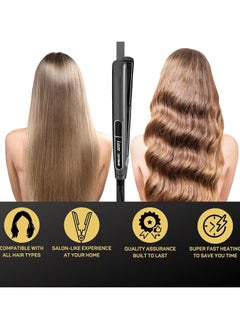 Hair Straightener 1.25" Straightening And Multiple Heat Settings Up To 480℉ Temperature With Dual Voltage(110V-220V) Volumizing Nano Technology-Titanium Flat Iron Dry Frizzy thick Hair Curls-Sleek Salon Hair Styling Tool - pzsku/Z537BC50CDC77F52ACA34Z/45/_/1739927247/519fc45a-d381-479a-885d-7a216516e032