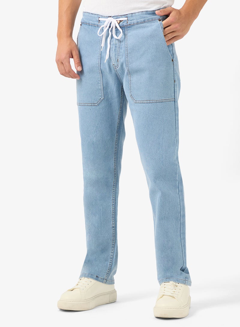 سفنتي فايف مقاس مستقيم برباط - Image 1