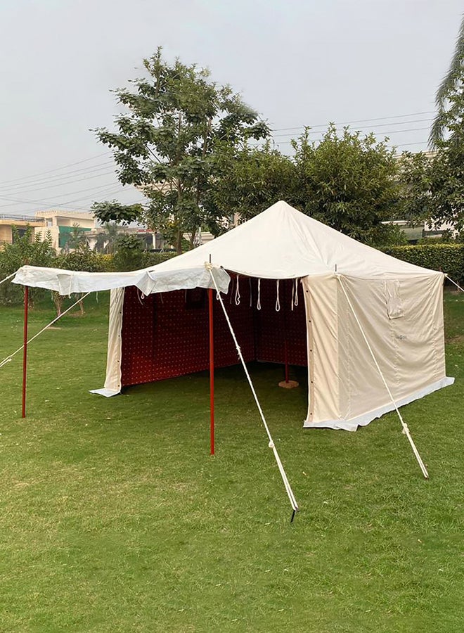 AL SANIDI خيمة نزهة، بيضاء، حجم 4*4 ياردة - Image 4