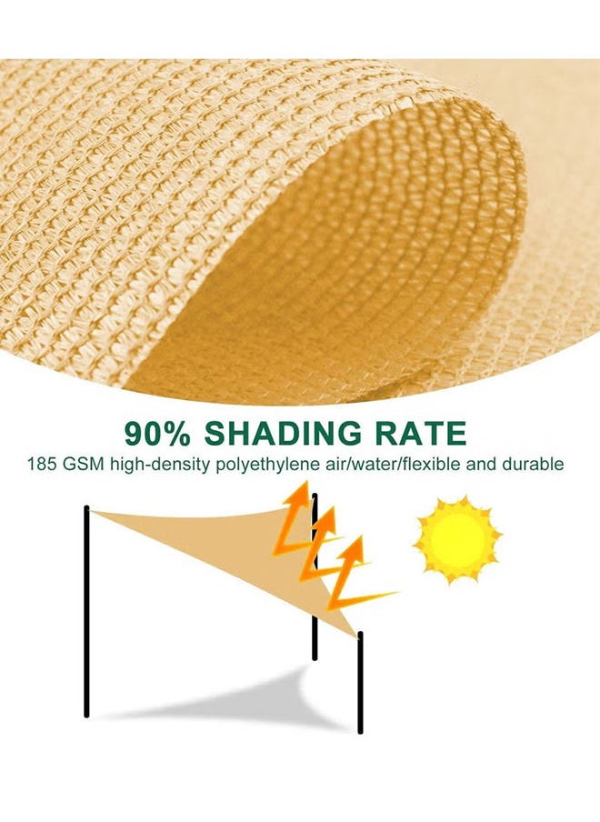 Arabest Sun Shade Sail, 3 x 5 m Rectangle Awning, 95% UV Block Canopy, Perfect for Outdoor Patios Garden Backyard Pergola Decking Swimming Pool  - Image 3