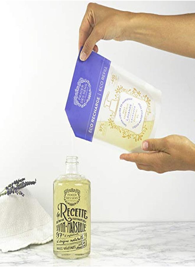 PANIER DES SENS EcoRefill Liquid Marseille Soap Lavender Made In France 2X 16.9Floz/500Ml  - Image 3